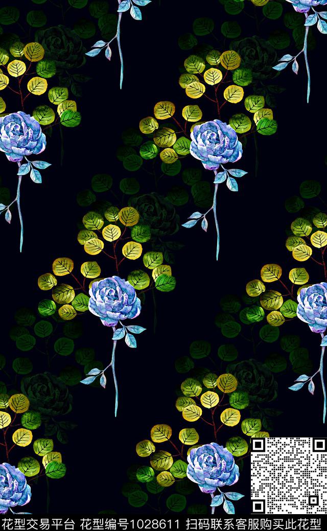 小碎花花卉床品数码印花华亿平台下载（图片编号: 1028611） - 瓦栏（Walan）