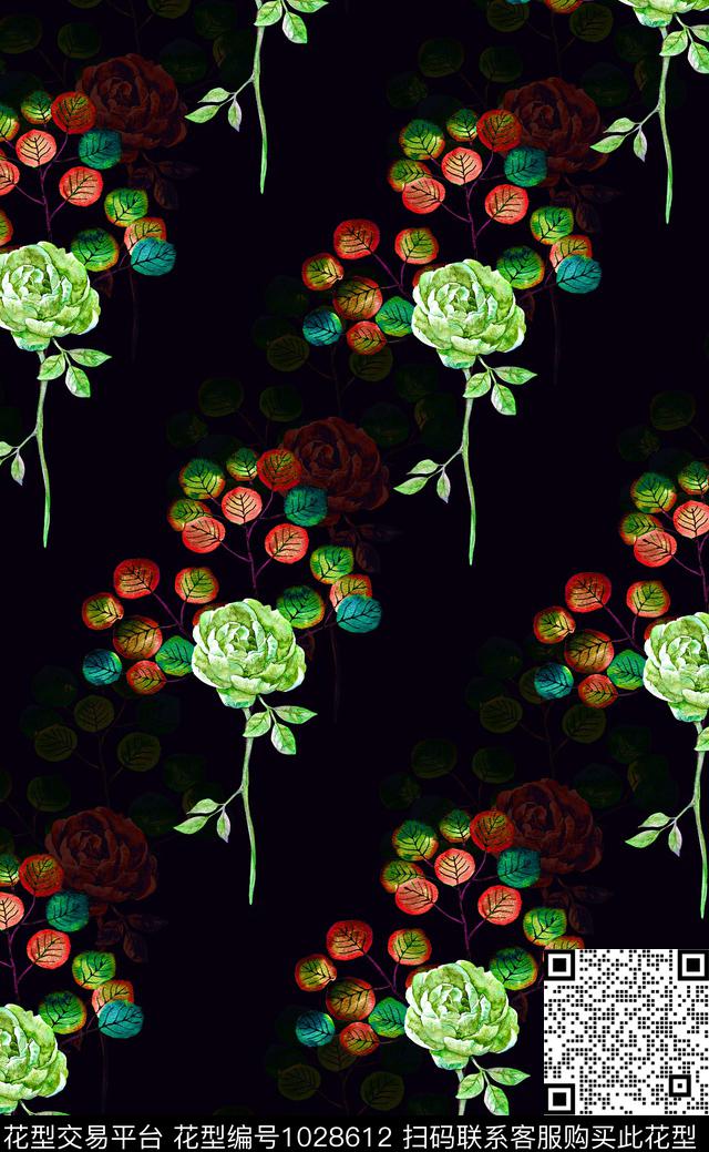 小碎花花卉床品数码印花华亿平台下载（图片编号: 1028612） - 瓦栏（Walan）