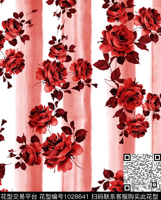 数码华亿平台花卉大牌风数码印花华亿平台下载（图片编号: 1028641） - 瓦栏（Walan）