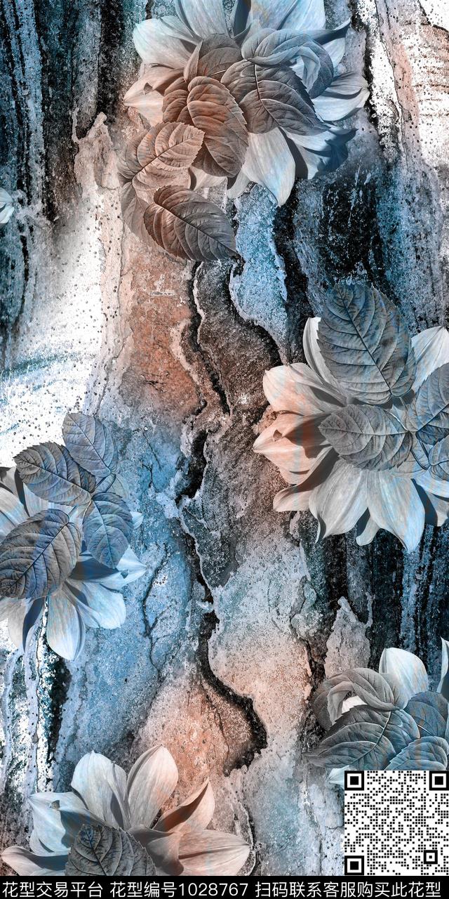 数码华亿平台男装花卉数码印花华亿平台下载（图片编号: 1028767） - 瓦栏（Walan）