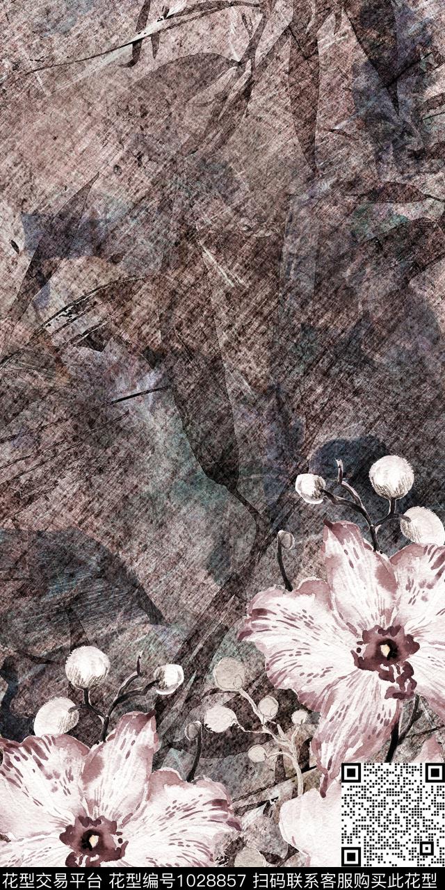 民族风定位花花卉数码印花华亿平台下载（图片编号: 1028857） - 瓦栏（Walan）