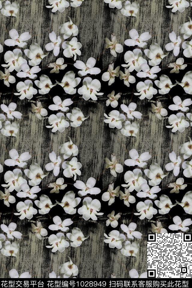 玉兰花中老年玉兰花语数码印花华亿平台下载（图片编号: 1028949） - 瓦栏（Walan）