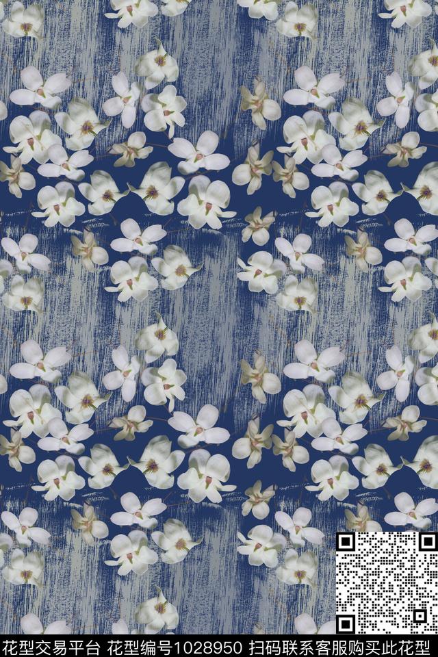 玉兰花中老年玉兰花语数码印花华亿平台下载（图片编号: 1028950） - 瓦栏（Walan）