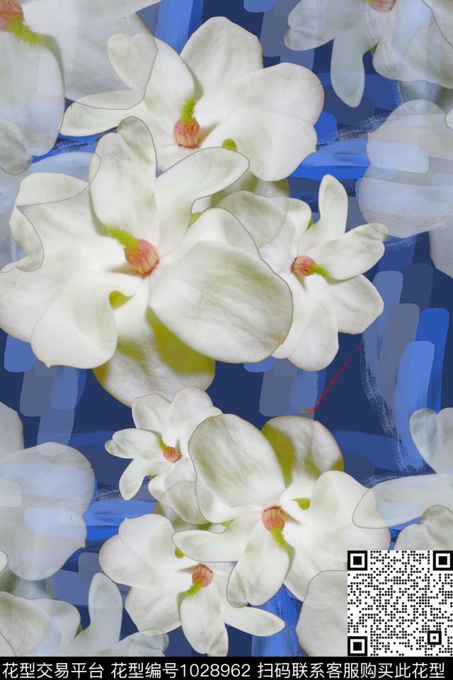 玉兰花植物玉兰花语数码印花华亿平台下载（图片编号: 1028962） - 瓦栏（Walan）