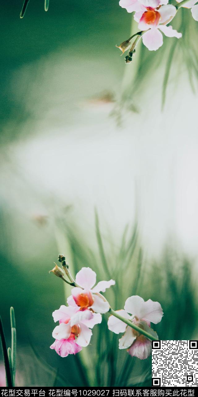 植物肌理长巾数码印花华亿平台下载（图片编号: 1029027） - 瓦栏（Walan）