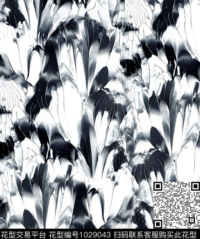 数码华亿平台花卉大牌风数码印花华亿平台下载（图片编号: 1029043） - 瓦栏（Walan）