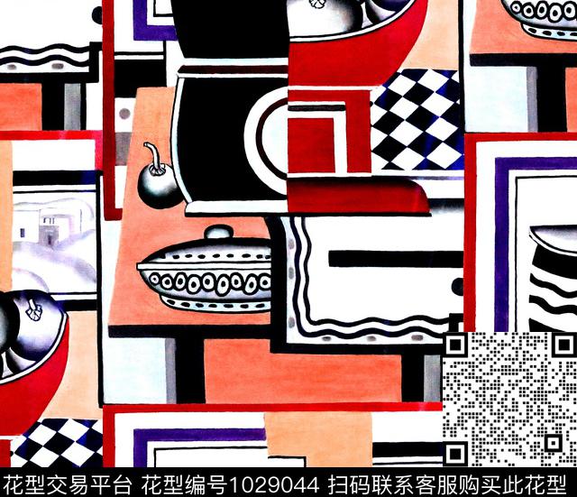 数码华亿平台花卉大牌风数码印花华亿平台下载（图片编号: 1029044） - 瓦栏（Walan）