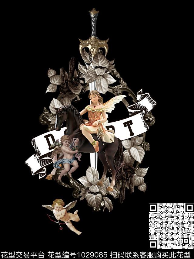 马花卉复古数码印花华亿平台下载（图片编号: 1029085） - 瓦栏（Walan）