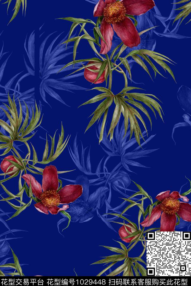 数码华亿平台小碎花花卉数码印花华亿平台下载（图片编号: 1029448） - 瓦栏（Walan）