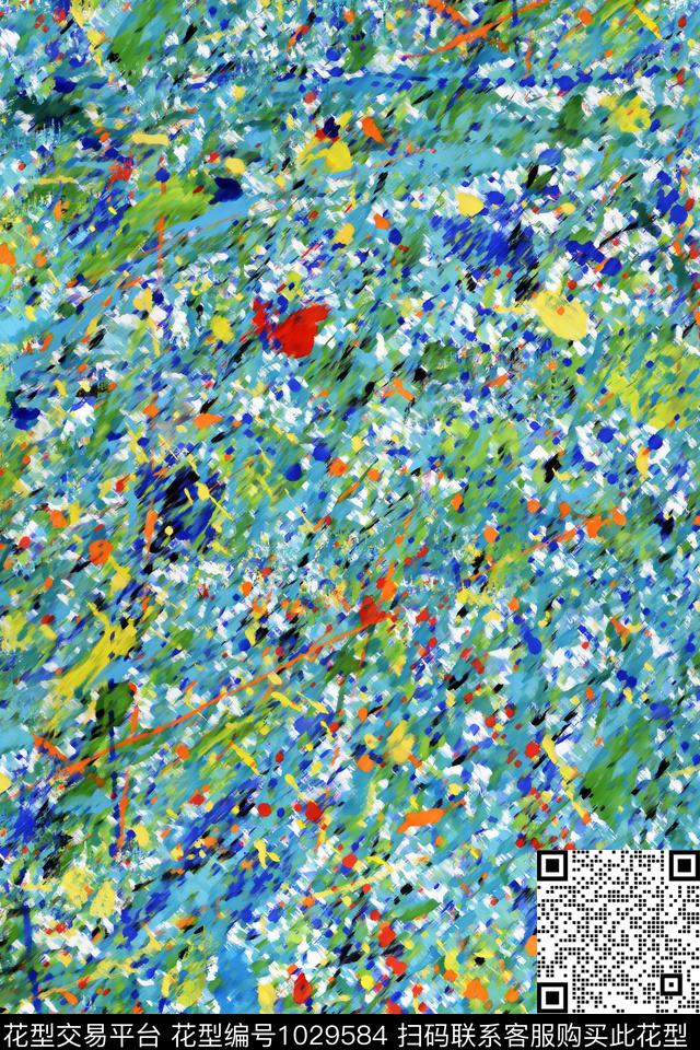 数码华亿平台肌理笔触数码印花华亿平台下载（图片编号: 1029584） - 瓦栏（Walan）