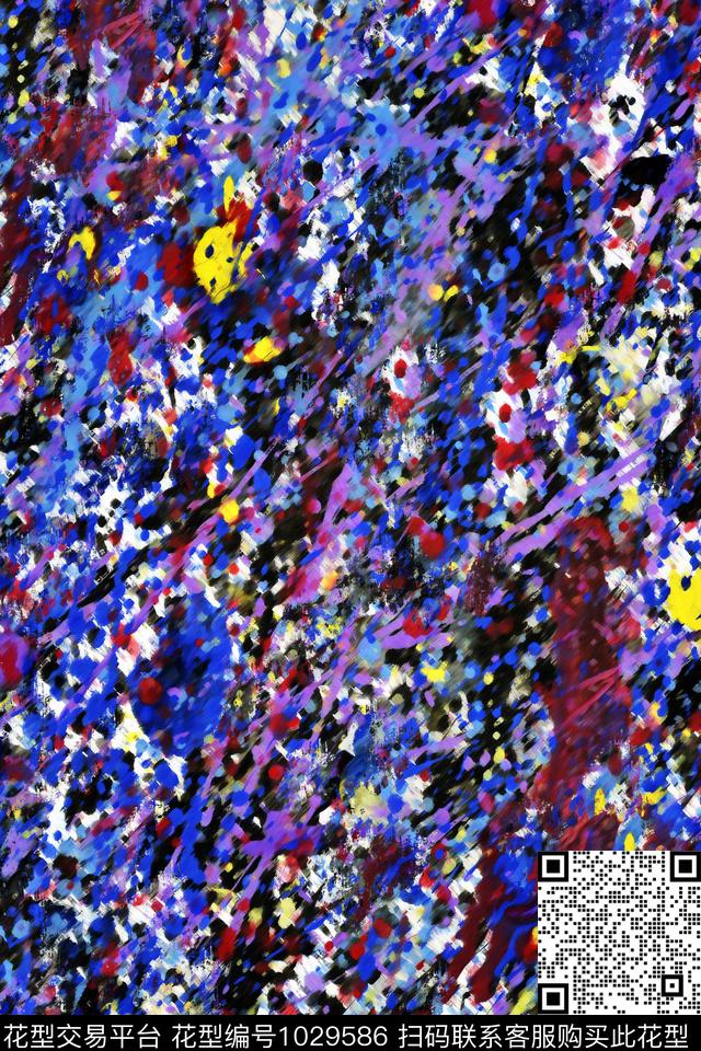 数码华亿平台肌理笔触数码印花华亿平台下载（图片编号: 1029586） - 瓦栏（Walan）