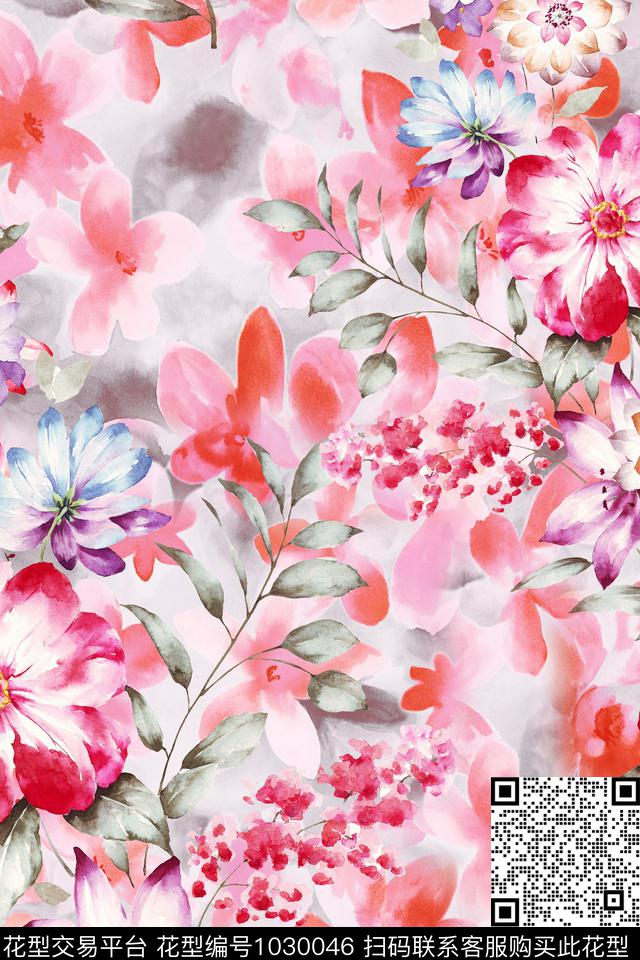 中国风数码华亿平台肌理数码印花华亿平台下载（图片编号: 1030046） - 瓦栏（Walan）