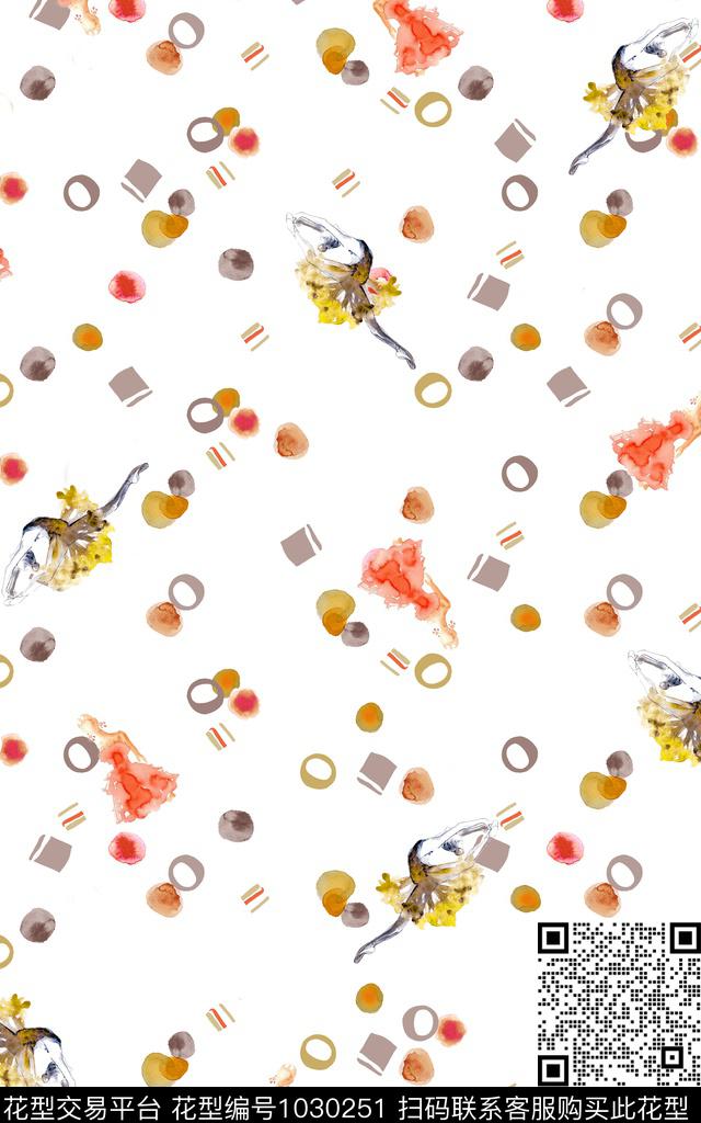 淑女衬衫趣味数码印花华亿平台下载（图片编号: 1030251） - 瓦栏（Walan）