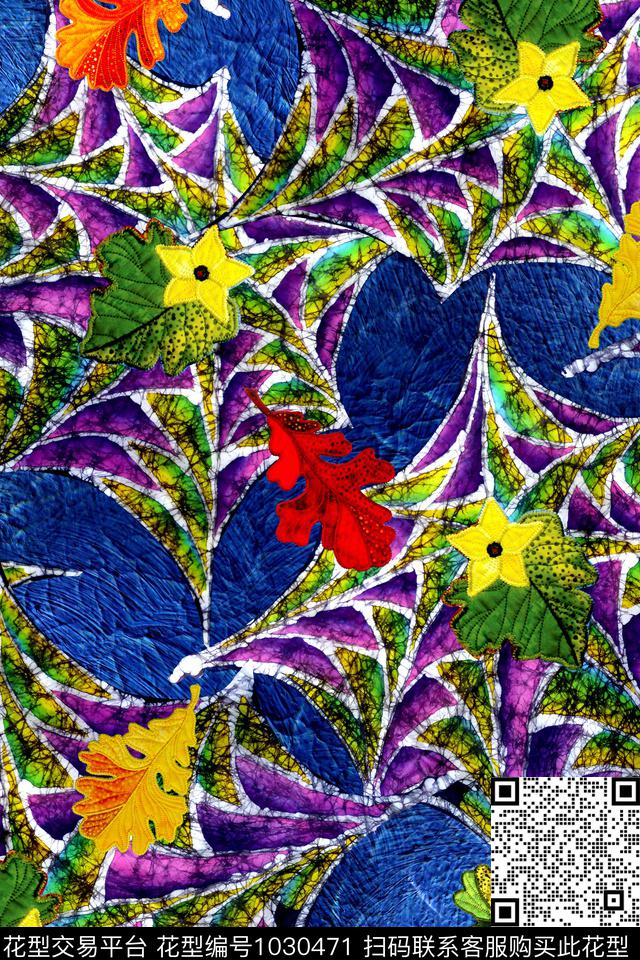 休闲几何纹理数码印花华亿平台下载（图片编号: 1030471） - 瓦栏（Walan）