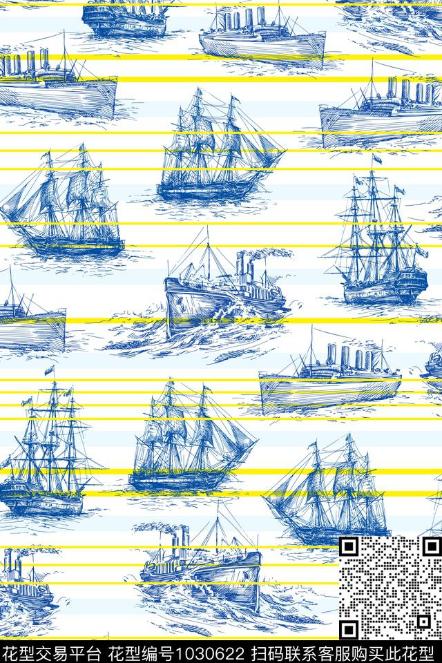 趣味线条几何传统印花华亿平台下载（图片编号: 1030622） - 瓦栏（Walan）