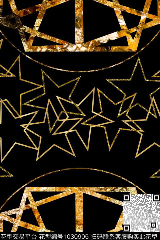 休闲朋克GOLD数码印花华亿平台下载（图片编号: 1030905） - 瓦栏（Walan）