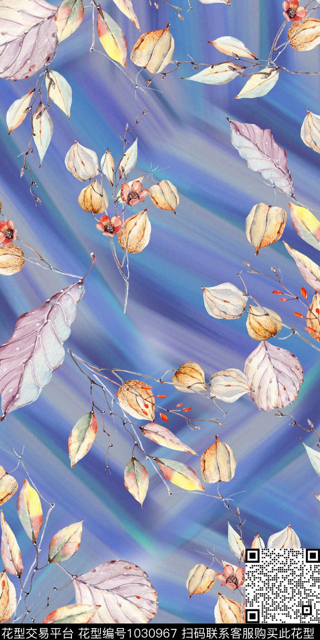 小碎花花卉满版散花数码印花华亿平台下载（图片编号: 1030967） - 瓦栏（Walan）