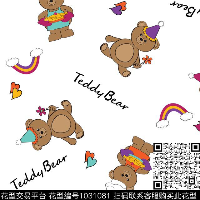 卡通可爱童装传统印花华亿平台下载（图片编号: 1031081） - 瓦栏（Walan）