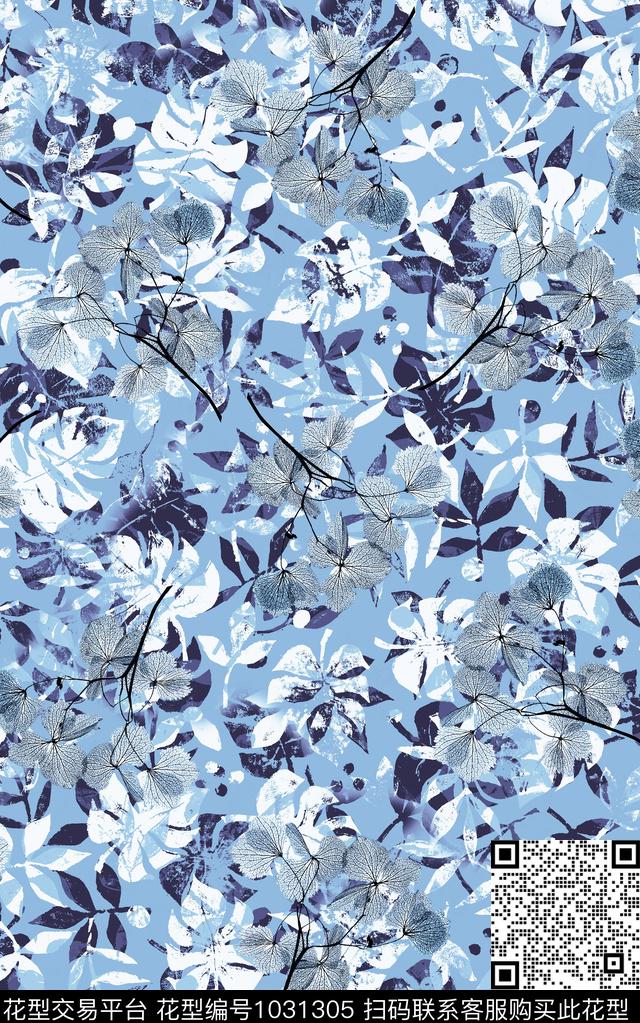 数码华亿平台民族风花卉数码印花华亿平台下载（图片编号: 1031305） - 瓦栏（Walan）