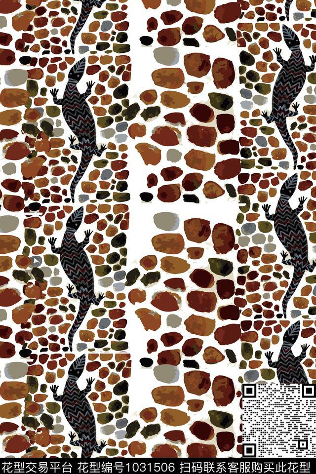 抽象动物大牌风数码印花华亿平台下载（图片编号: 1031506） - 瓦栏（Walan）