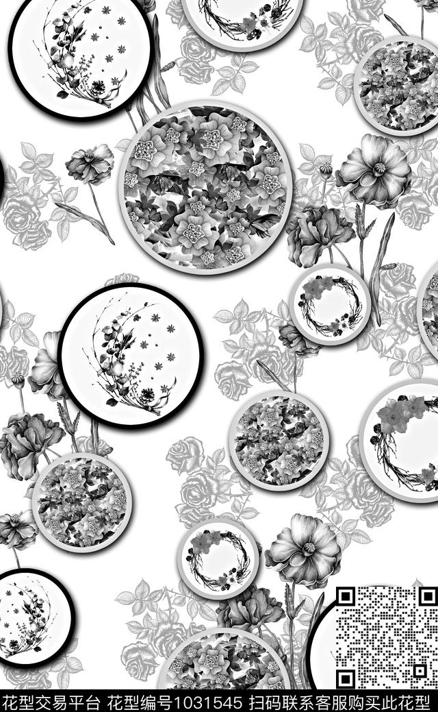 家居服花卉女装数码印花华亿平台下载（图片编号: 1031545） - 瓦栏（Walan）