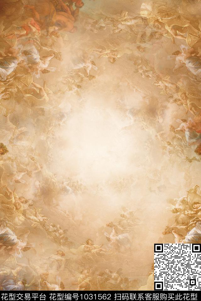 欧式时尚大方简约青春帅气数码印花华亿平台下载（图片编号: 1031562） - 瓦栏（Walan）