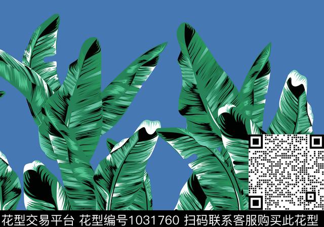 大牌风热带华亿平台绿植树叶传统印花华亿平台下载（图片编号: 1031760） - 瓦栏（Walan）