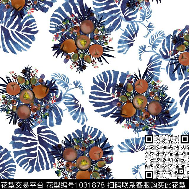 数码华亿平台民族风花卉数码印花华亿平台下载（图片编号: 1031878） - 瓦栏（Walan）