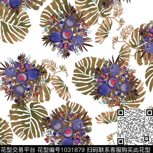 数码华亿平台民族风花卉数码印花华亿平台下载（图片编号: 1031879） - 瓦栏（Walan）