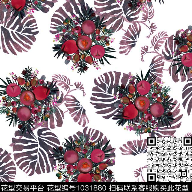 数码华亿平台民族风花卉数码印花华亿平台下载（图片编号: 1031880） - 瓦栏（Walan）