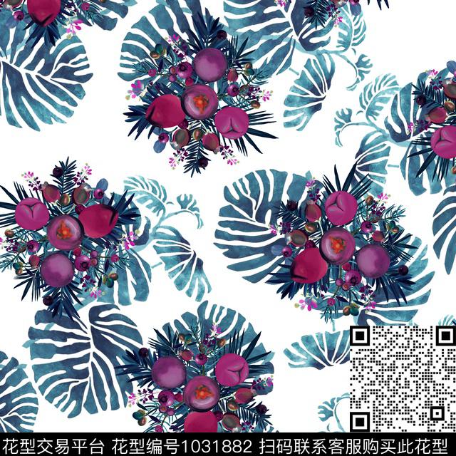数码华亿平台民族风花卉数码印花华亿平台下载（图片编号: 1031882） - 瓦栏（Walan）