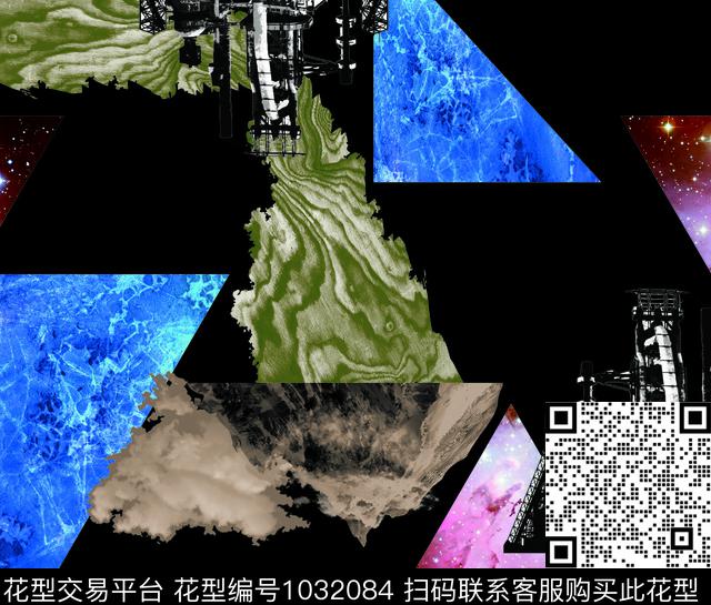 三角形几何欧洲数码印花华亿平台下载（图片编号: 1032084） - 瓦栏（Walan）