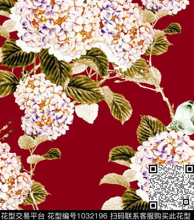 数码华亿平台花卉大牌风数码印花华亿平台下载（图片编号: 1032196） - 瓦栏（Walan）