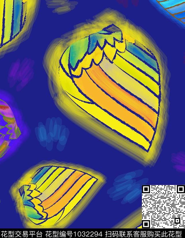 趣味抽象翅膀数码印花华亿平台下载（图片编号: 1032294） - 瓦栏（Walan）