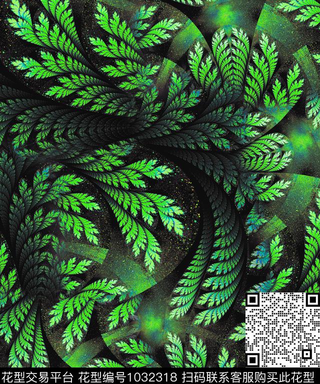 炫彩抽象花卉抽象数码印花华亿平台下载（图片编号: 1032318） - 瓦栏（Walan）