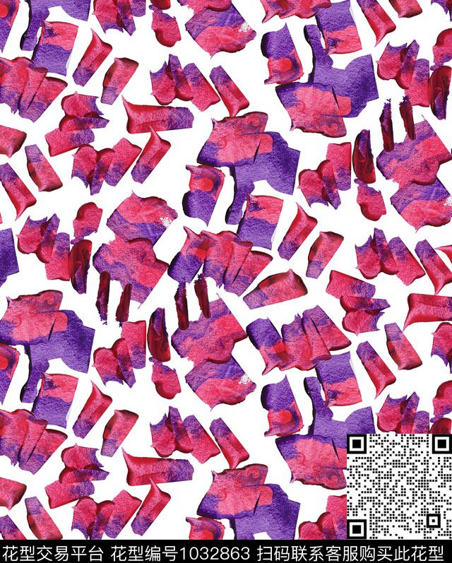 数码华亿平台花卉大牌风数码印花华亿平台下载（图片编号: 1032863） - 瓦栏（Walan）