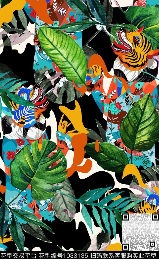 数码华亿平台花卉女装数码印花华亿平台下载（图片编号: 1033135） - 瓦栏（Walan）