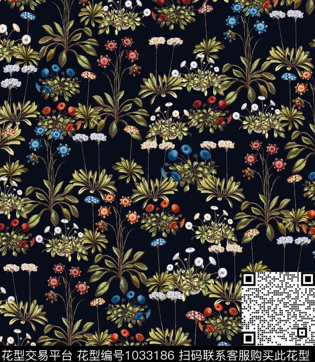 数码华亿平台花卉大牌风数码印花华亿平台下载（图片编号: 1033186） - 瓦栏（Walan）