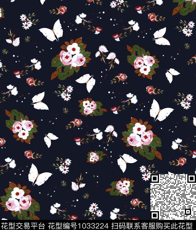 数码华亿平台花卉大牌风数码印花华亿平台下载（图片编号: 1033224） - 瓦栏（Walan）