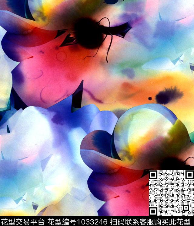 数码华亿平台花卉大牌风数码印花华亿平台下载（图片编号: 1033246） - 瓦栏（Walan）