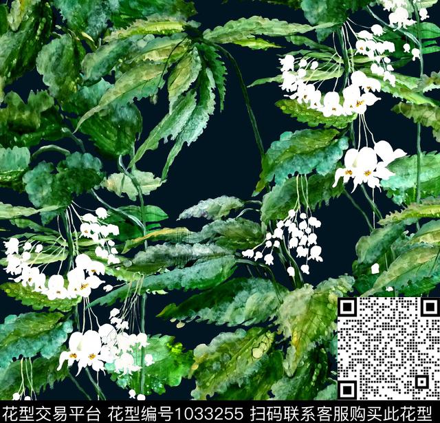 数码华亿平台花卉大牌风数码印花华亿平台下载（图片编号: 1033255） - 瓦栏（Walan）