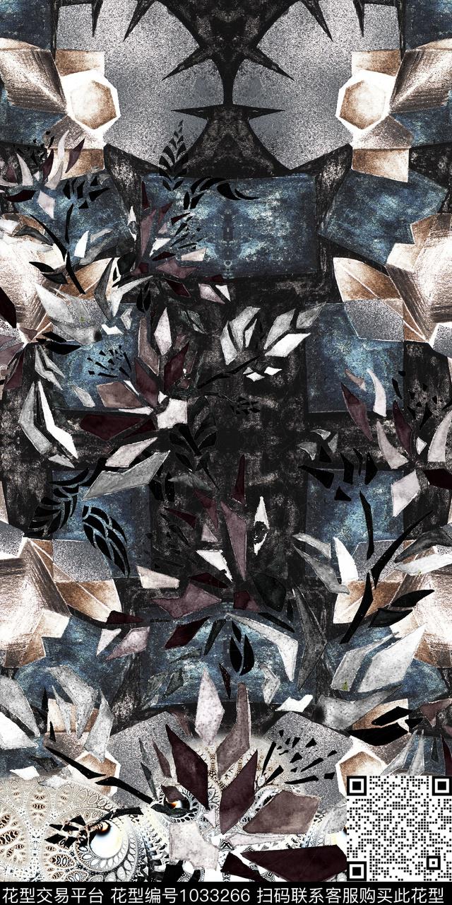 数码华亿平台民族风花卉数码印花华亿平台下载（图片编号: 1033266） - 瓦栏（Walan）