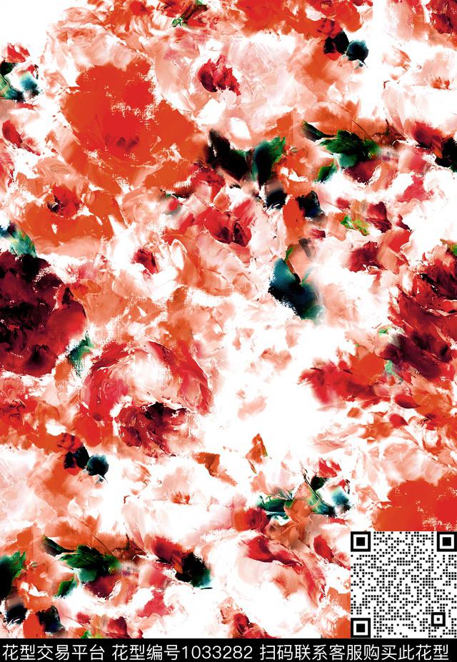 数码华亿平台花卉大牌风数码印花华亿平台下载（图片编号: 1033282） - 瓦栏（Walan）