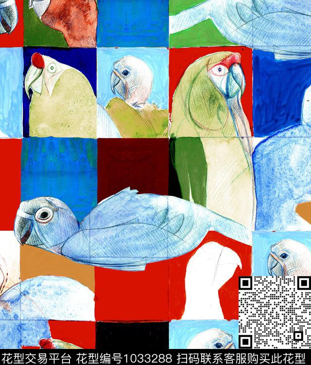 数码华亿平台抽象大牌风数码印花华亿平台下载（图片编号: 1033288） - 瓦栏（Walan）