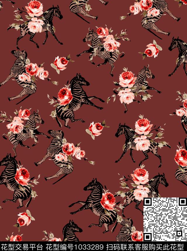数码华亿平台花卉大牌风数码印花华亿平台下载（图片编号: 1033289） - 瓦栏（Walan）