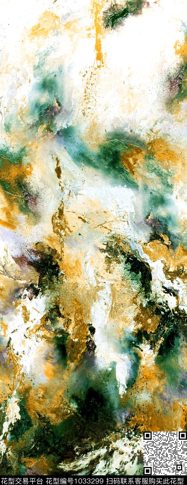 抽象几何大牌风数码印花华亿平台下载（图片编号: 1033299） - 瓦栏（Walan）