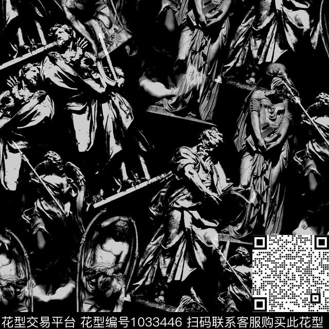 雕塑男装欧洲数码印花华亿平台下载（图片编号: 1033446） - 瓦栏（Walan）