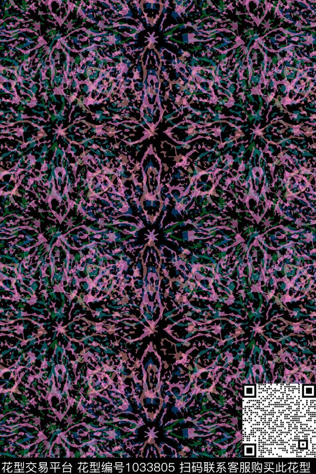 迷彩径庭迷彩抽象数码印花华亿平台下载（图片编号: 1033805） - 瓦栏（Walan）