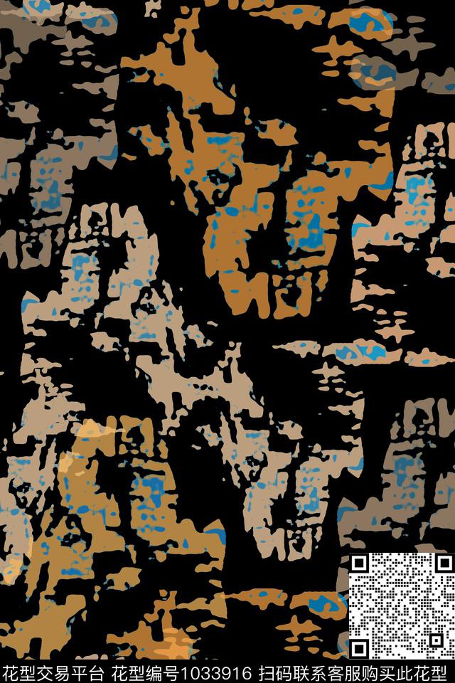 抽象径庭迷彩男装休闲花卉数码印花华亿平台下载（图片编号: 1033916） - 瓦栏（Walan）