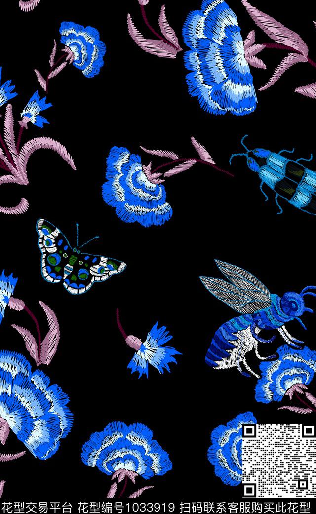 数码华亿平台花卉女装数码印花华亿平台下载（图片编号: 1033919） - 瓦栏（Walan）